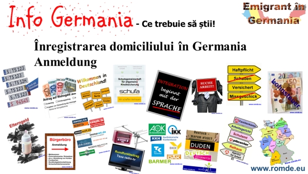  Inregistrarea domiciliului în Germania - Anmeldung